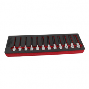 12PC 1/2" DR HEX BIT SOCKETS - 100MM LONG