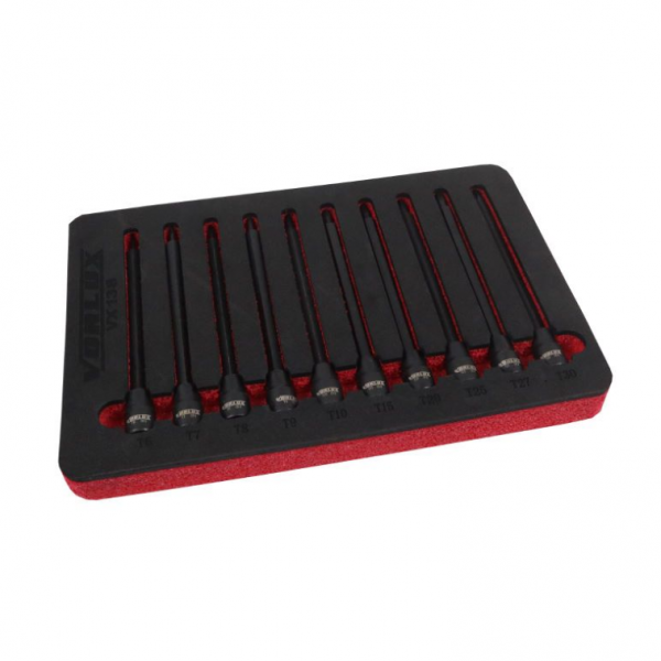 10PC 1/4" DR IMPACT STAR BIT SOCKETS - LONG