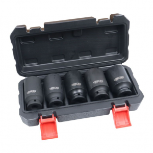 5PC 1/2" DR 12PT DEEP IMPACT HUB NUT SOCKETS - EURO STYLE